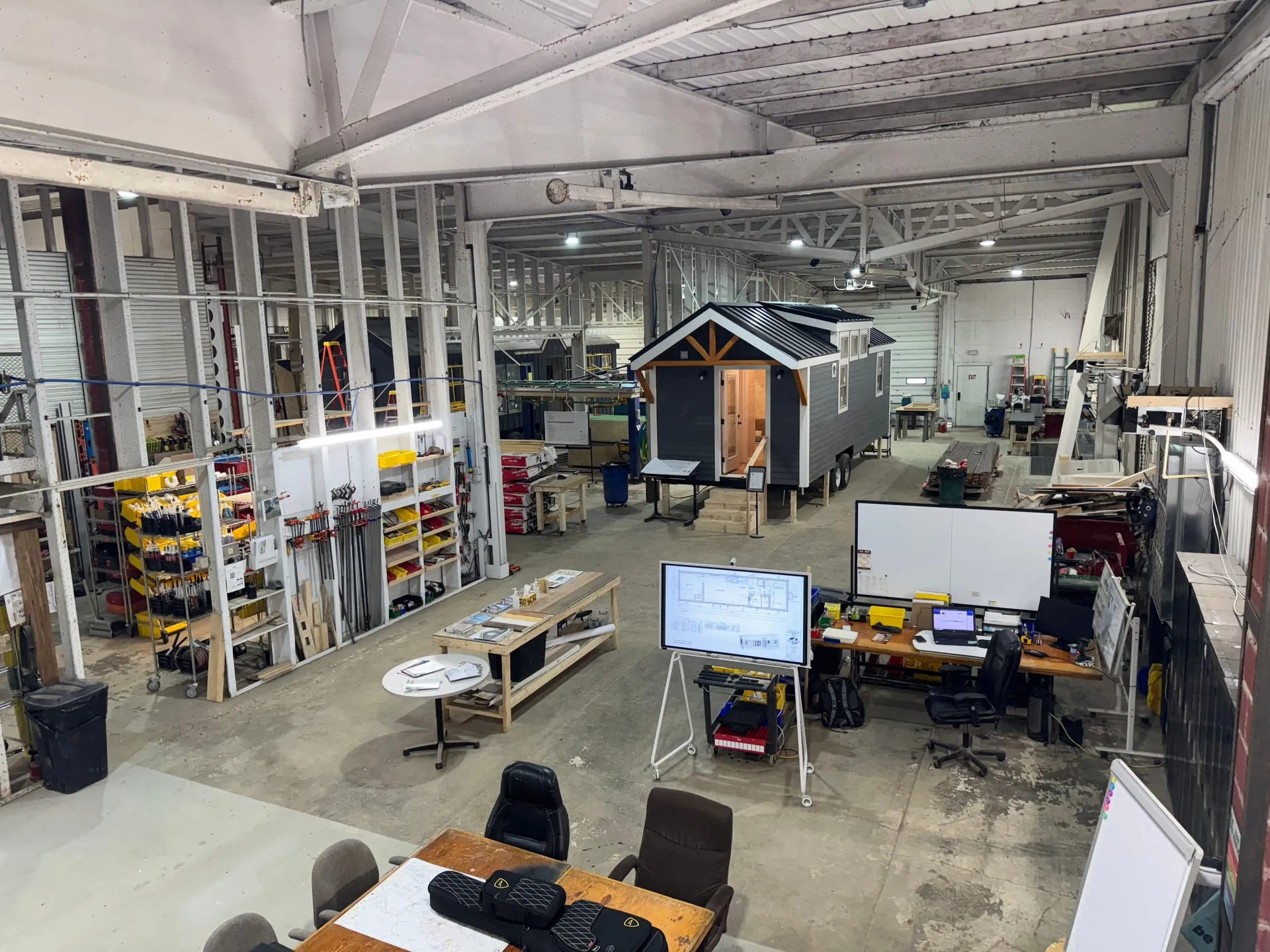 A build in progress in the shop