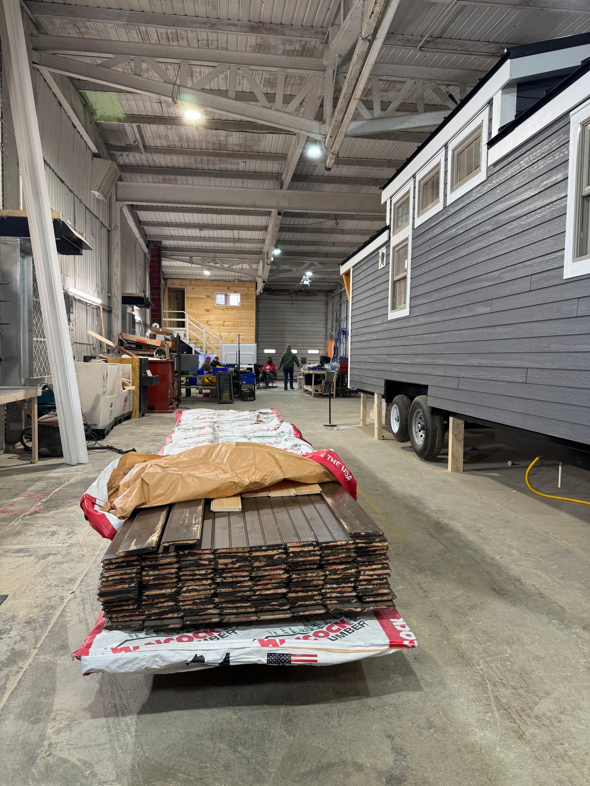 Maine Tiny Homes shop and build crew